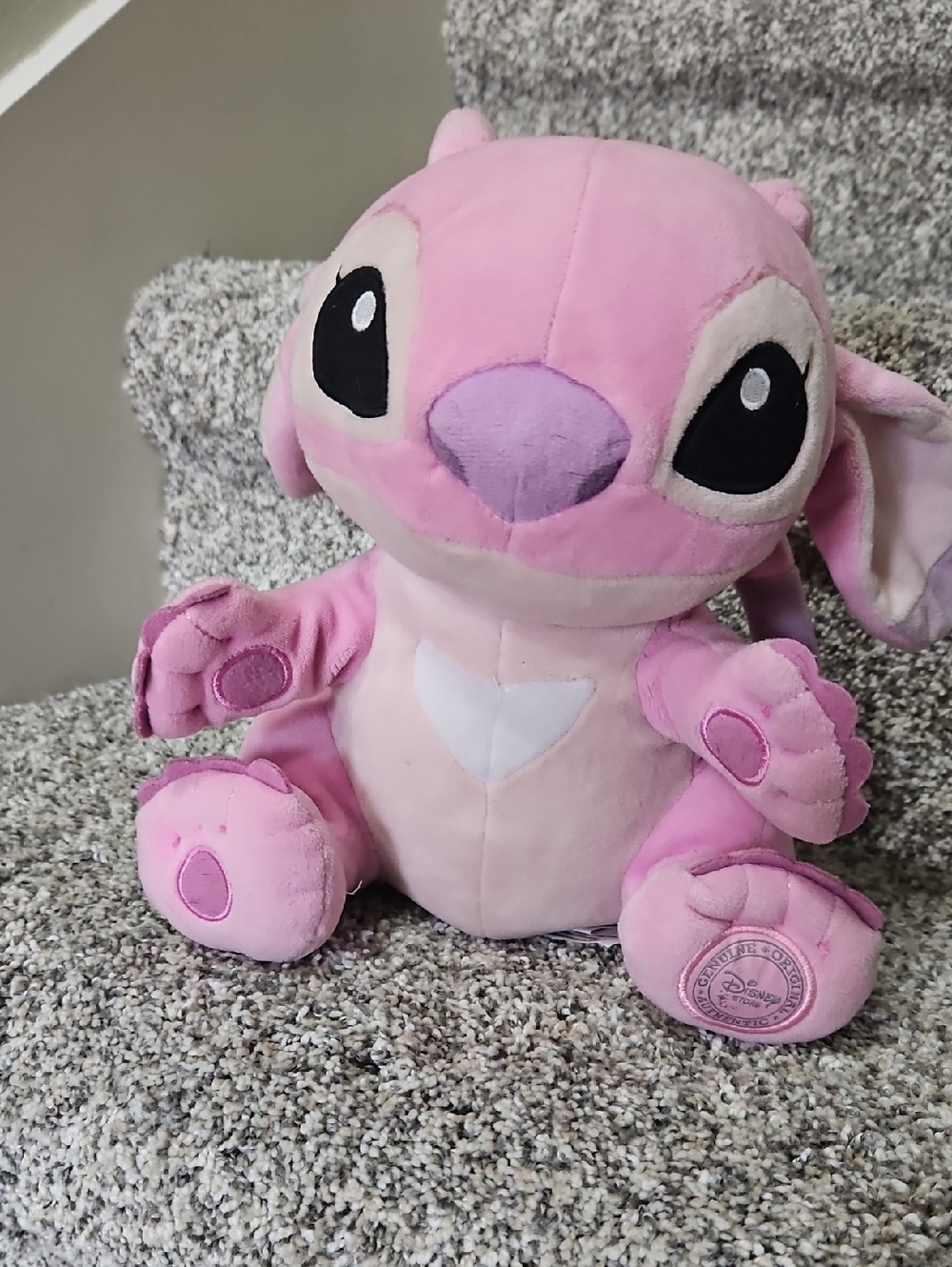 Disney Pink Plush Foot Emblem Stitch-Inspired Toy
